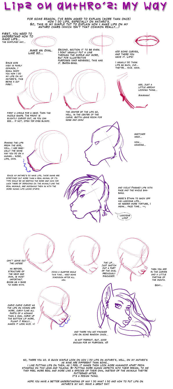 tutorial lips on anthro s by odduckoasis