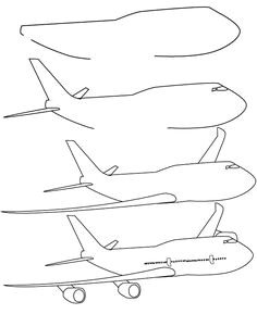 drawing plane learn how to draw a plane with simple step by step instructions