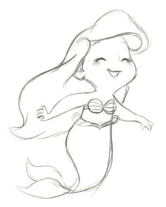 bb ariel cute little drawings little mermaid drawings mermaid sketch fun drawings