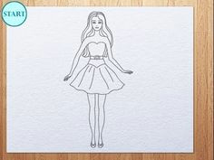 how to draw barbie