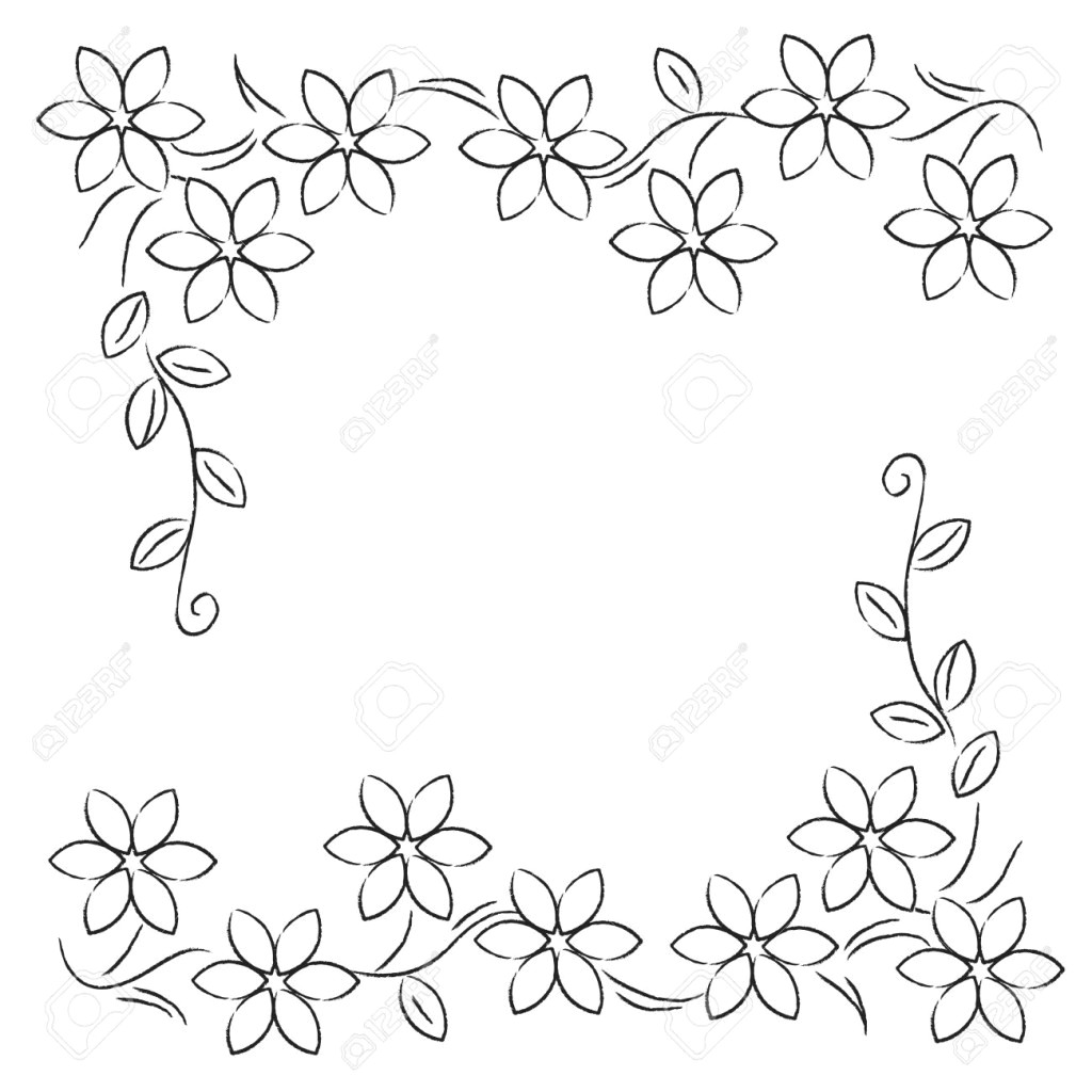 Featured image of post Flower Border Design Drawing Easy / Flower border design drawing for hand embroidery/ embroidery saree border pencil sketches for fashion designer saree designs.