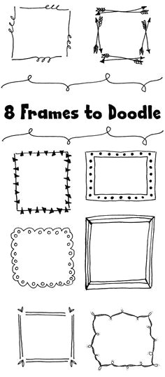 8 frames to doodle bullet journal banner borders bullet journal bullet journal dividers