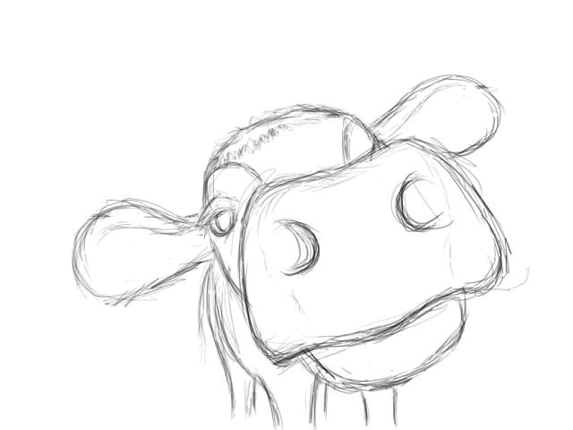 how to draw a cow face google search