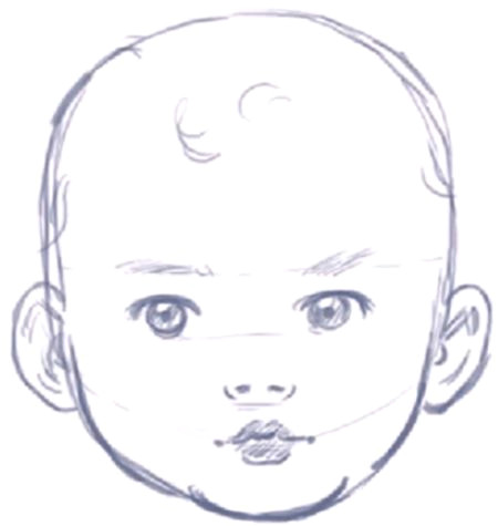 how to draw a baby s face head with step by step drawing instructions draw it drawings step by step drawing art drawings