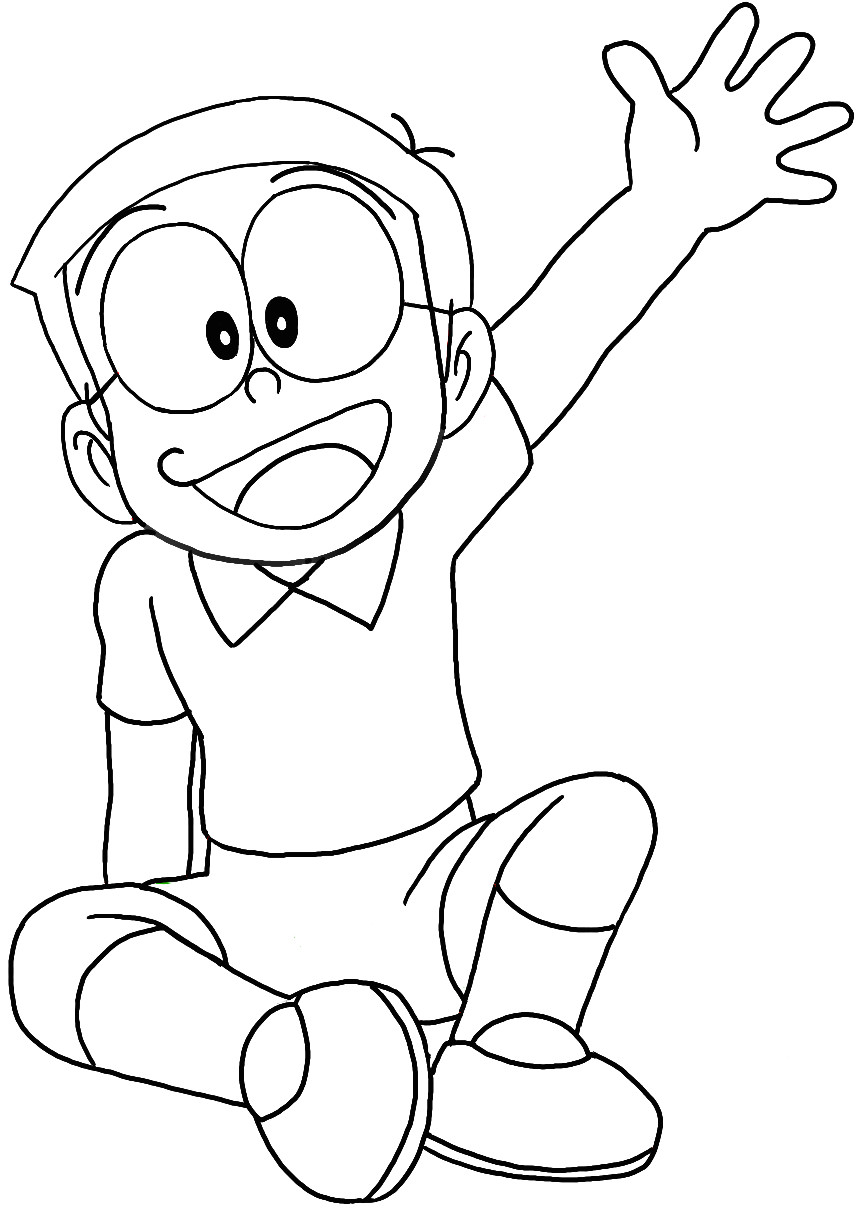 how to draw nobita nobi from doraemon with easy drawing tutorial how to draw dat