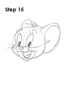 how to draw jerry step 15