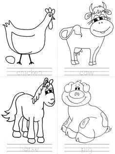 coloring pages with writing farm animal crafts farm animals preschool animal activities for kids
