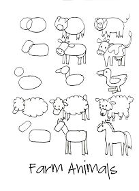 drawing simple farm animals