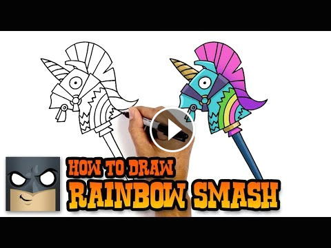 how to draw rainbow smash fortnite awesome step by step tutorial
