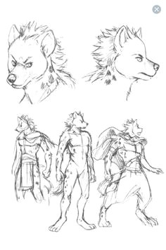 hyena thumbnail sketches