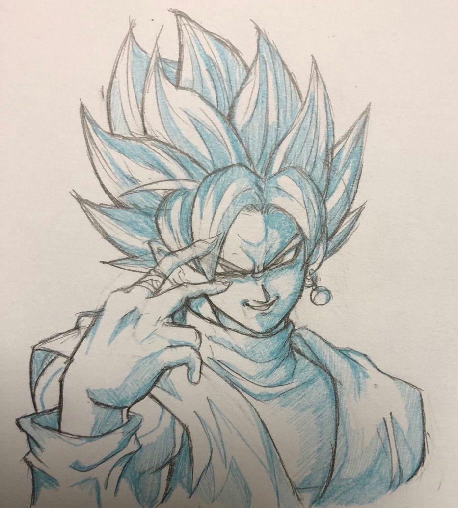 goku black drawing