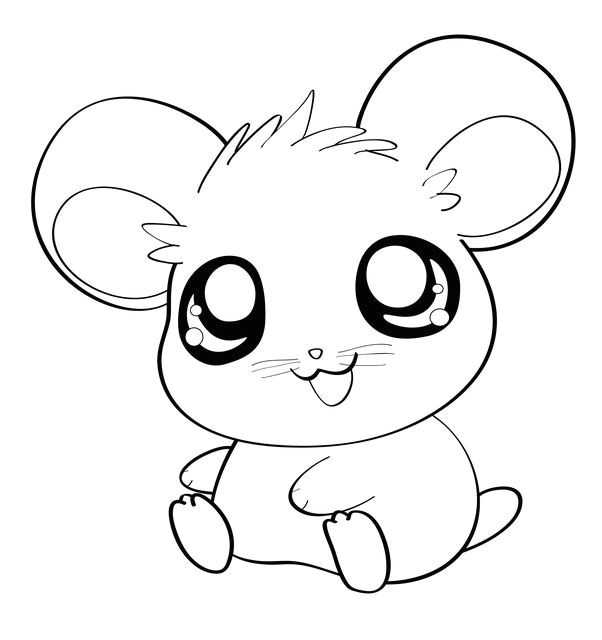 how to draw an anime hamster