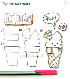 a cute ice cream drawing step by step doodles how to how to doodle