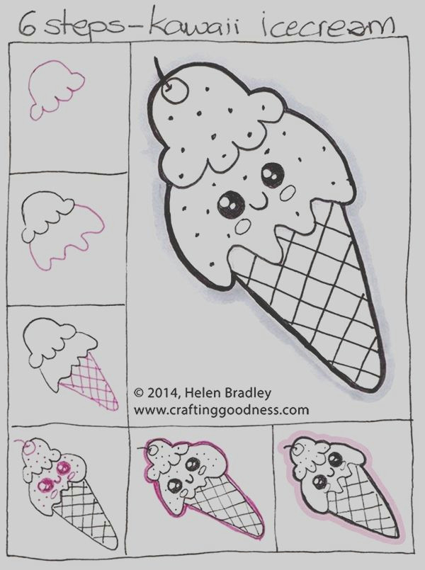 Drawing Easy Ice Cream 40 Easy Step by Step Art Drawings to Practice Draw Food Drinks
