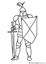 learn how to draw a knight with step by step drawing tutorial
