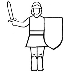 simple knight coloring page upside down drawing pull out of the envelope bit