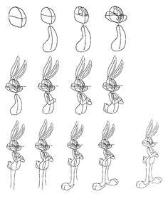 how to draw looney tunes step by step google search bugs bunny drawing snoopy