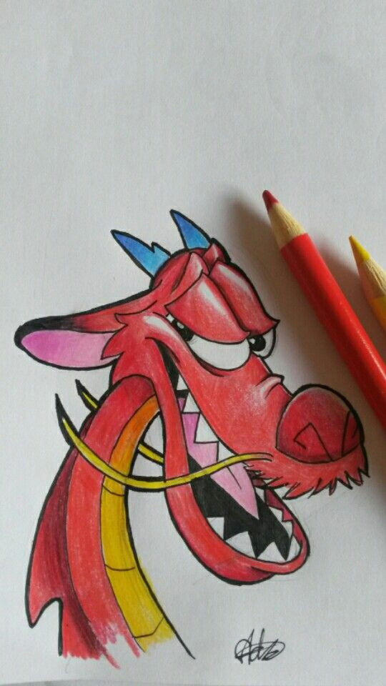 mushu drawing disney disneydrawing mushu mulan disneycharacter drawing pencil pencilart art artwork sketch artist