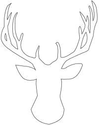 for a pillow deer head silhouette