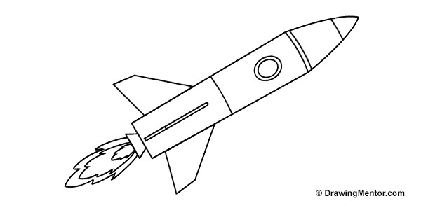 Drawing Easy Rocket How to Draw A Rocket Ship Tutorial