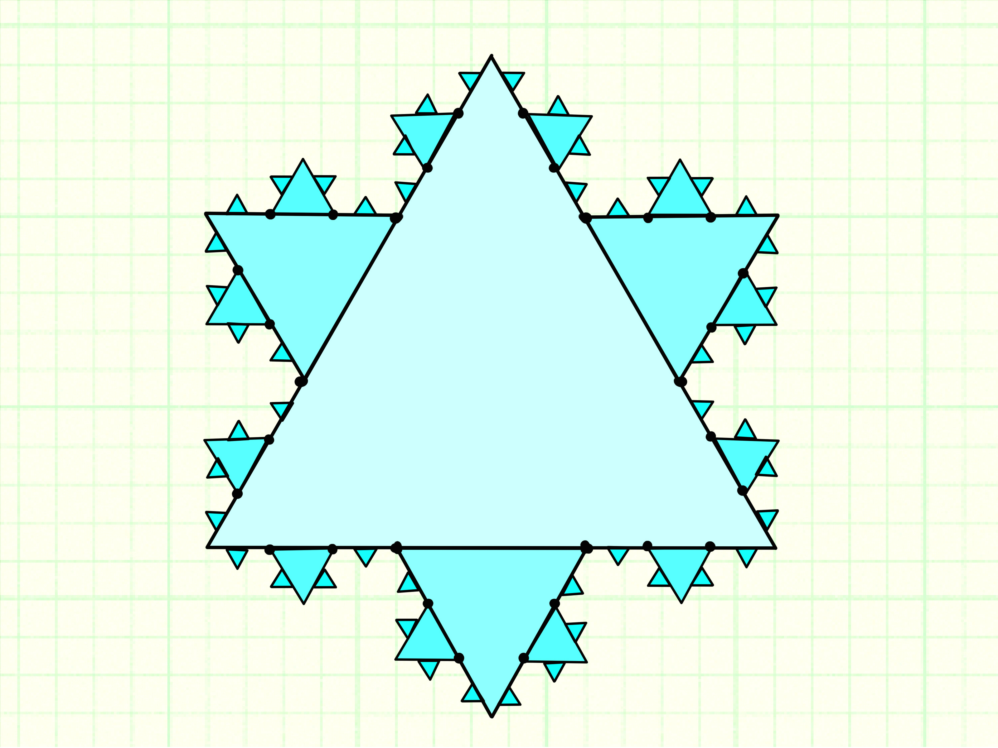 draw the koch snowflake step 7 jpg