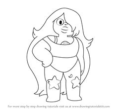 how to draw amethyst from steven universe step by step learn drawing by this tutorial for kids and adults