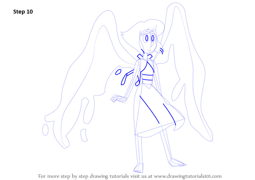 learn how to draw lapis lazuli from steven universe steven universe step by step drawing tutorials