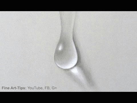 how to draw a water drop step by step fine art tips