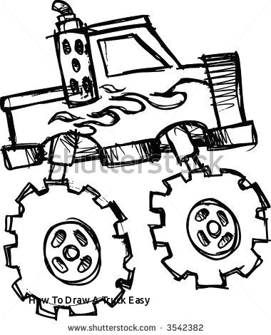 how to draw a truck easy monster truck drawings images google search