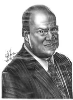 ecw wwe paul heyman pencil drawing