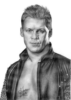 chris jericho pencil drawing