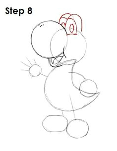 learn how to draw yoshi with this step by step tutorial and video