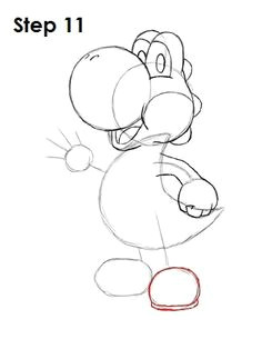 learn how to draw yoshi with this step by step tutorial and video