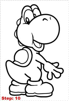 yoshi love drawings easy drawings cartoon drawings drawing sketches drawing ideas