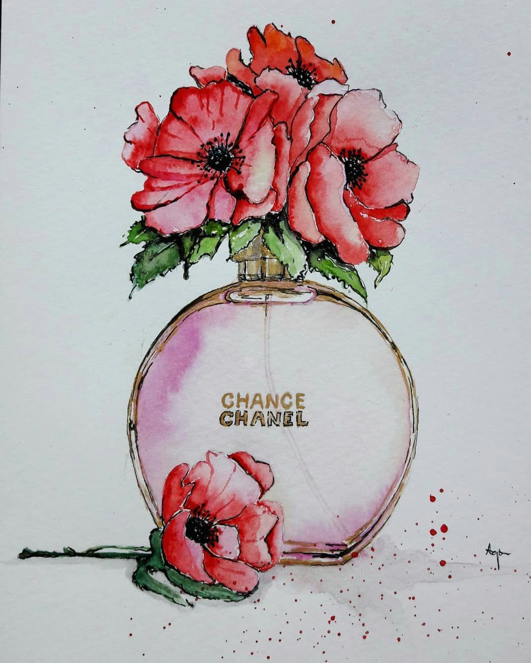 poppywatercolor flowers chance fragrance smells drawing gift aga krol plymouth devon instaart artwork inspiration gallery colorfull elegant fasionstyle