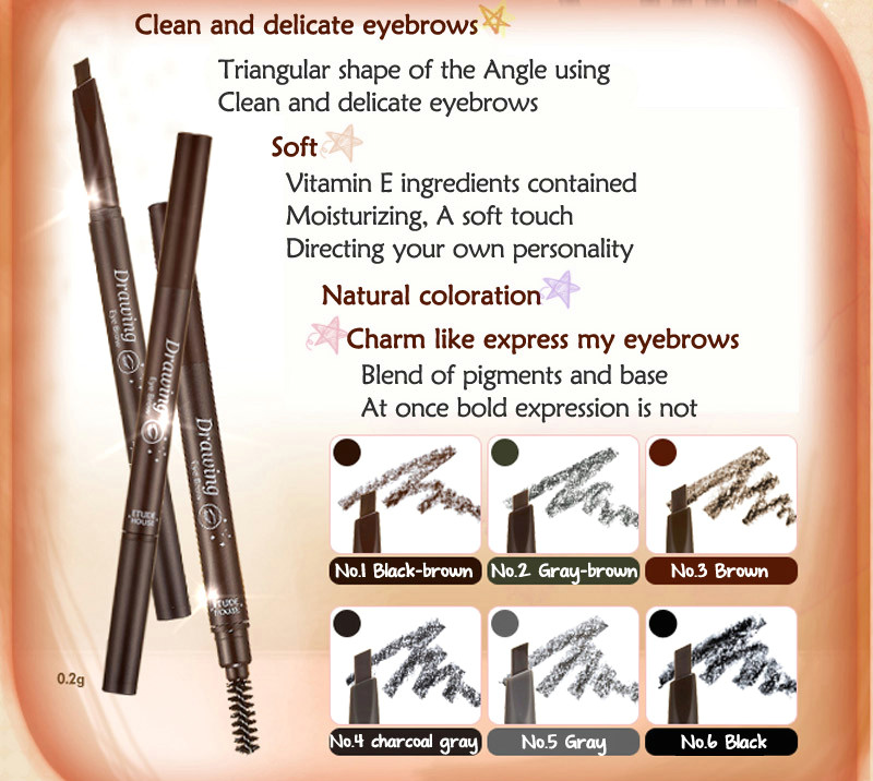 etude house official eye brow drawing colour chart image credit www beautynetkorea com