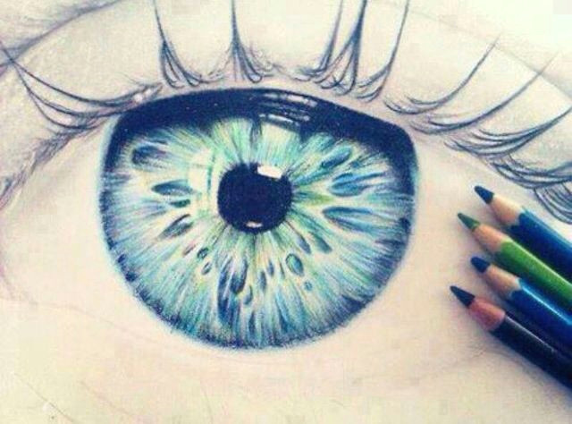 really pretty drawing of an eye