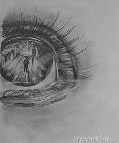 eye reflection drawing eye royalty free stock photography image 23523287