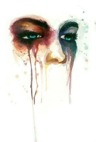 marion bolognesi watercolor eyes watercolor paintings scared face drawing crying