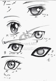 anime and manga eyes