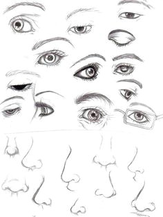 referencia de olhos e narizes drawing sketches art drawings eye sketch sketch