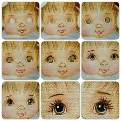 photo eye paintingdoll paintingfabric