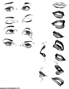 women s mouth eyes aren t they sometimes the hardest thing to draw