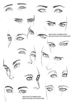 drawingden eyes practice 2 by sellenin