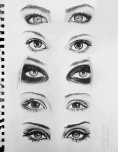 i really need to practice drawing eyes these are beautiful