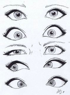 how to draw eyes i think this really helps a lot with eye expressions