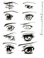 manga and anime eyes by shanerose