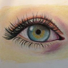 colored pencil eye drawing art my first attempt at colored pencil