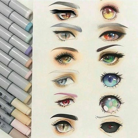 eye shapes and colors the first thing i thought was wow that person really can t draw the other eye