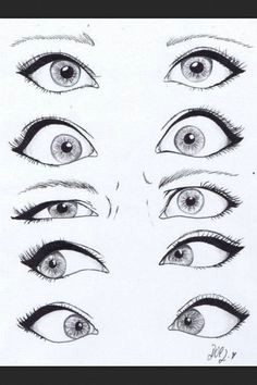 how to draw eyes i think this really helps a lot with eye expressions